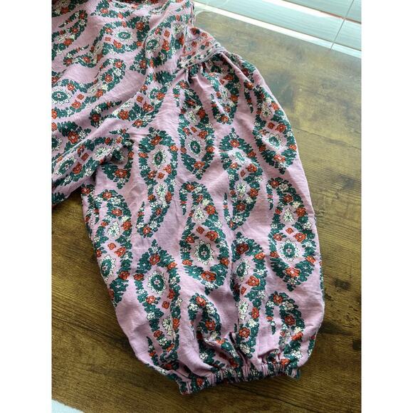 Knox Rosa Womens L Pink Boxy Loose Fitting V Neck Pockets Lagen Look Dress - Picture 6 of 8